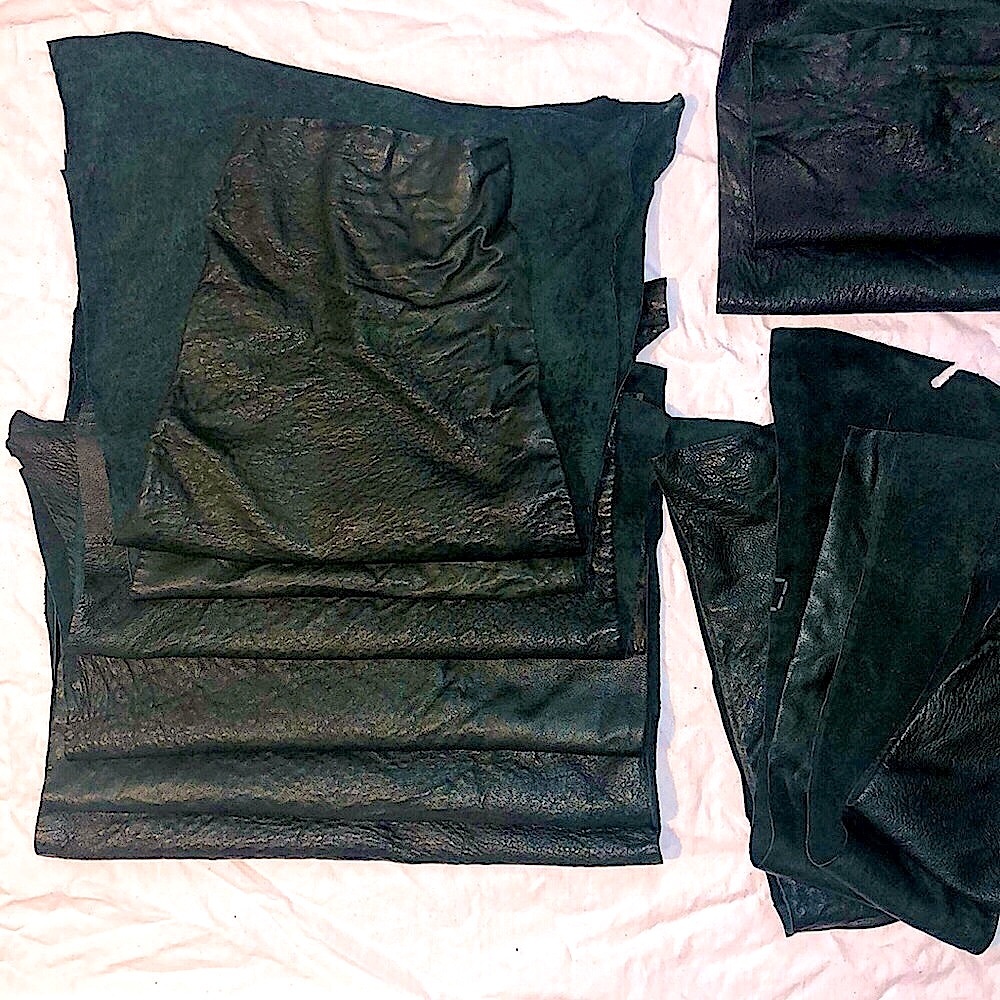 Reclaimed Apparel Leather - Forest Green
